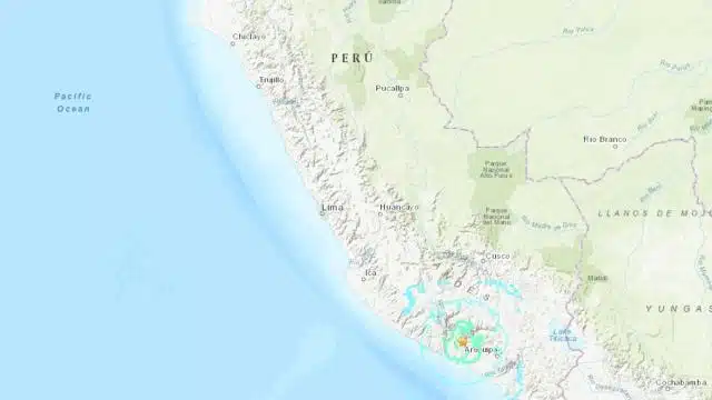 Se registra sismo de magnitud 6.2 sacude en Perú