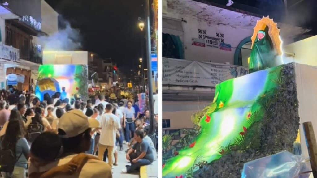 Se viraliza desfile guadalupano en Jalisco; carro alegórico sorprende a los presentes