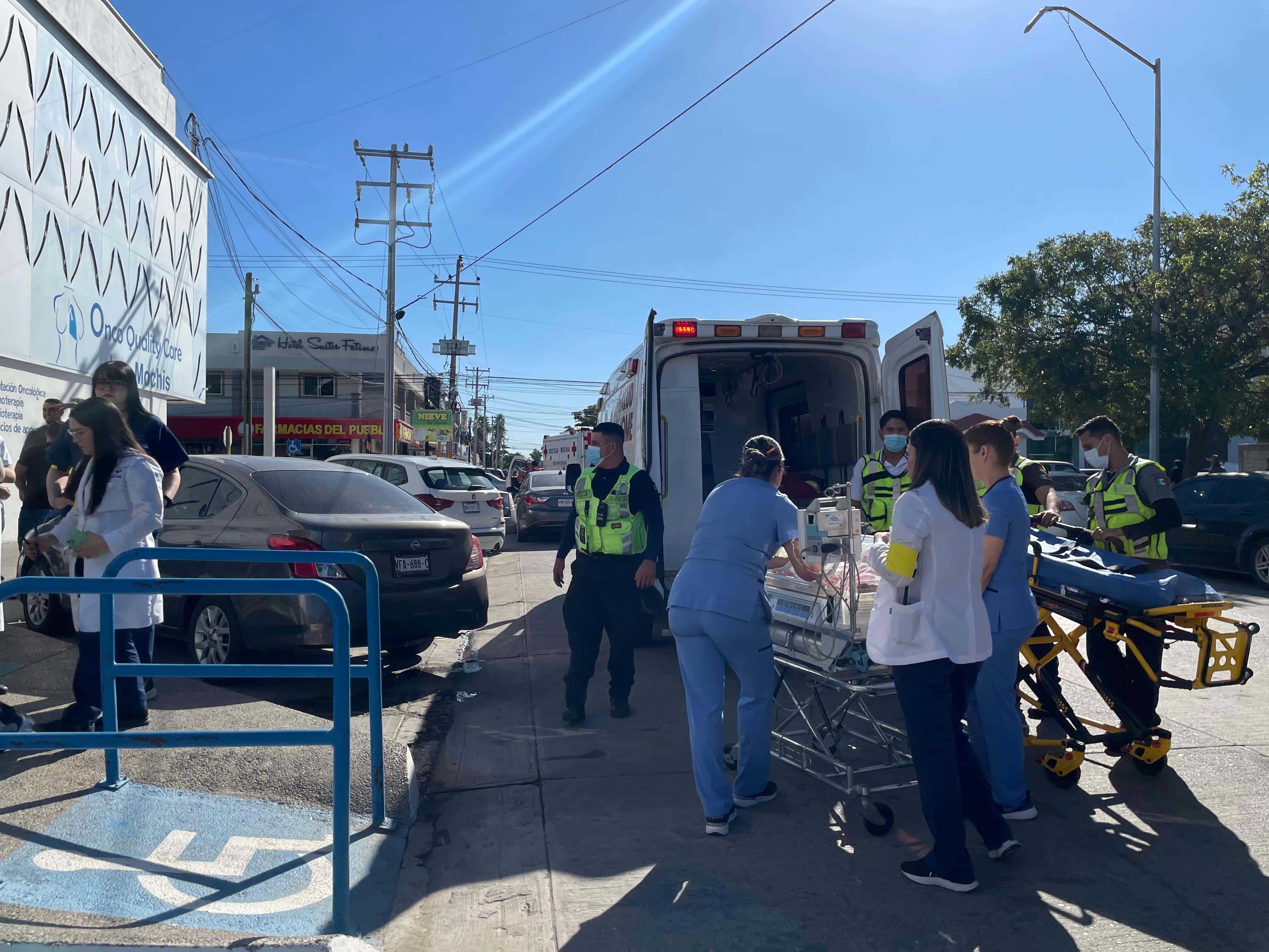 Simulacro de incendio en el Hospital Fátima de Los Mochis