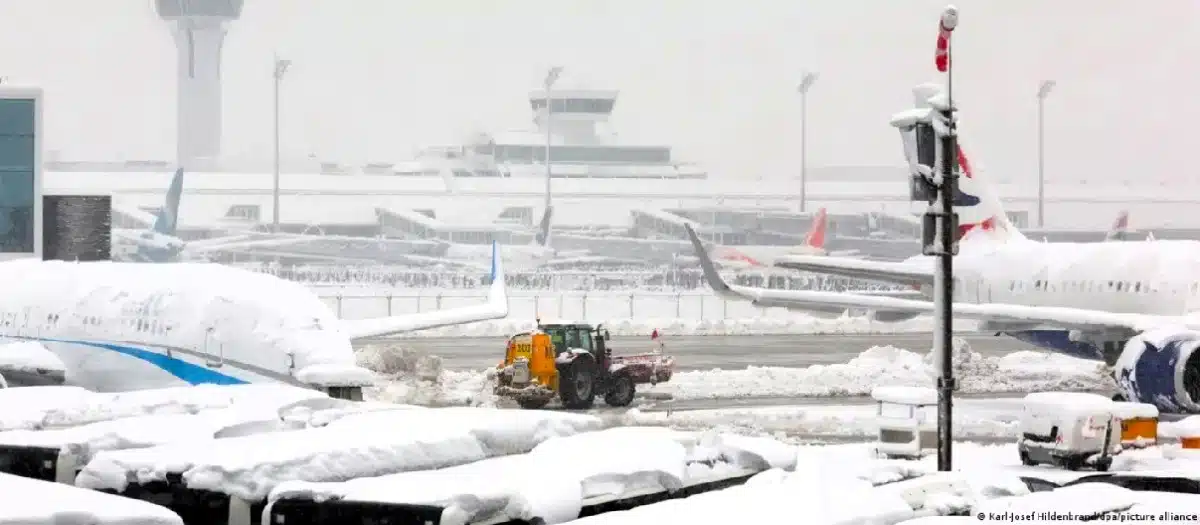 Suspenden vuelos en aeropuerto de Múnich por condiciones climáticas