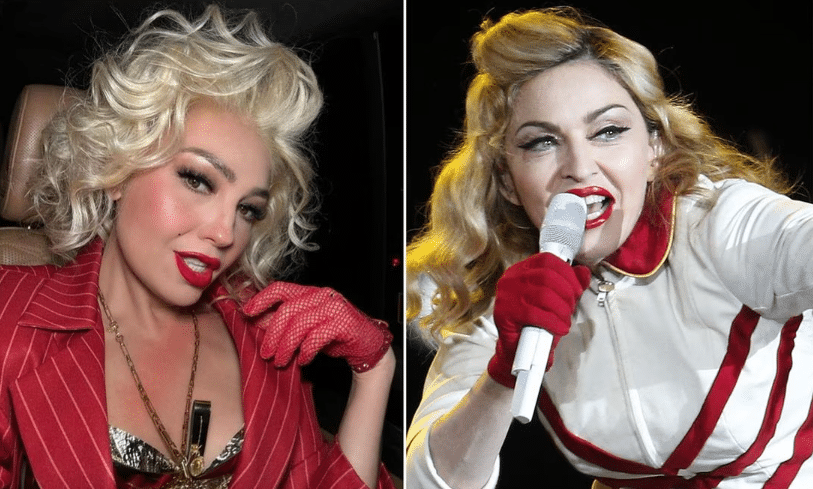 Thalía se caracteriza como Madonna