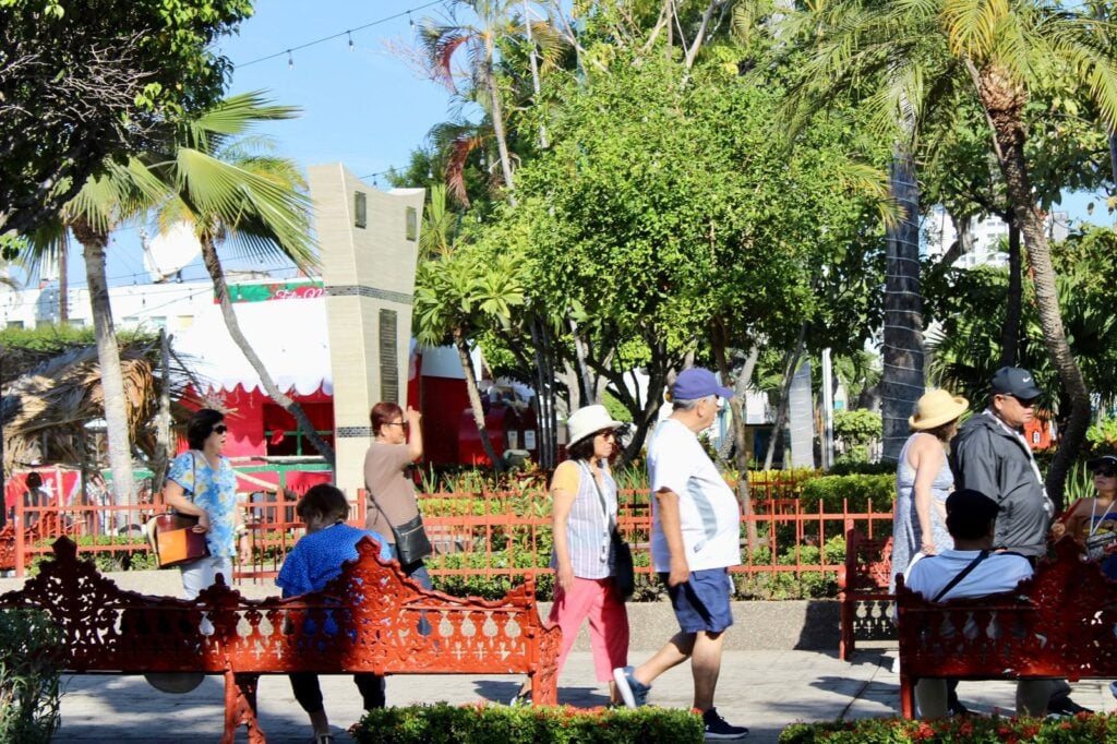 Turistas en Mazatlán.