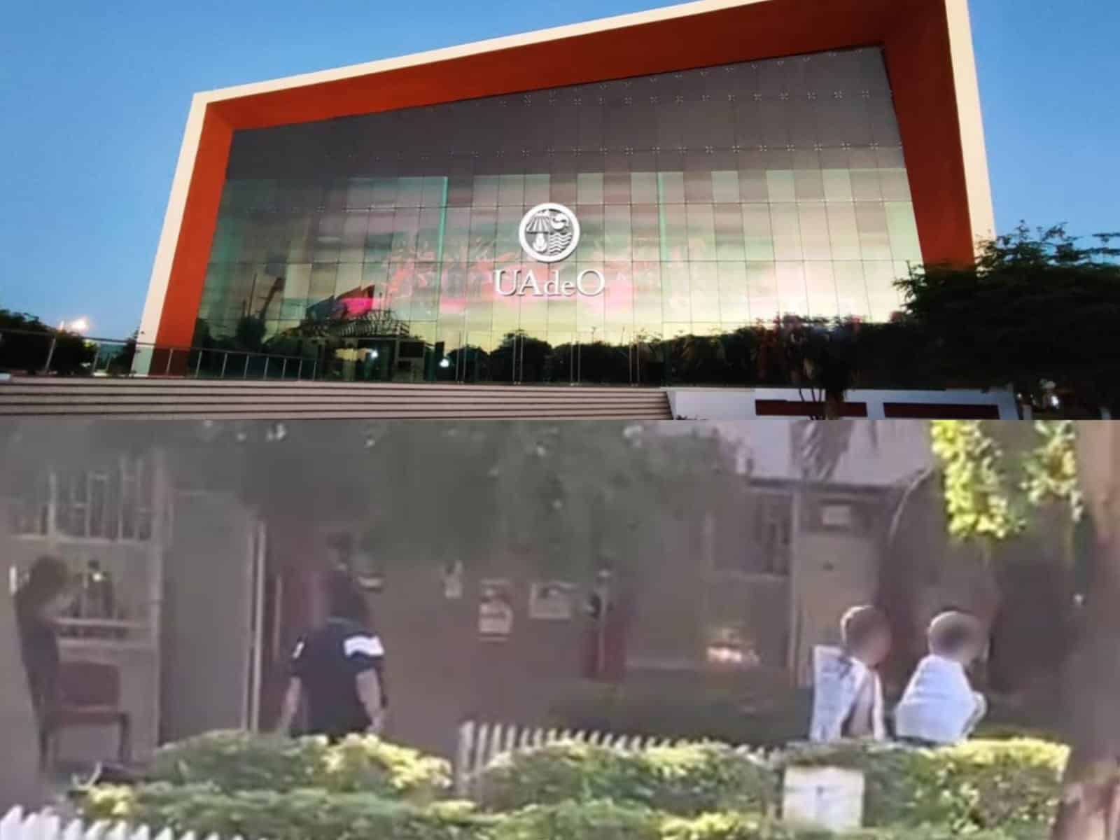 Instalaciones de la UAdeO y jóvenes exhibidos desnudos