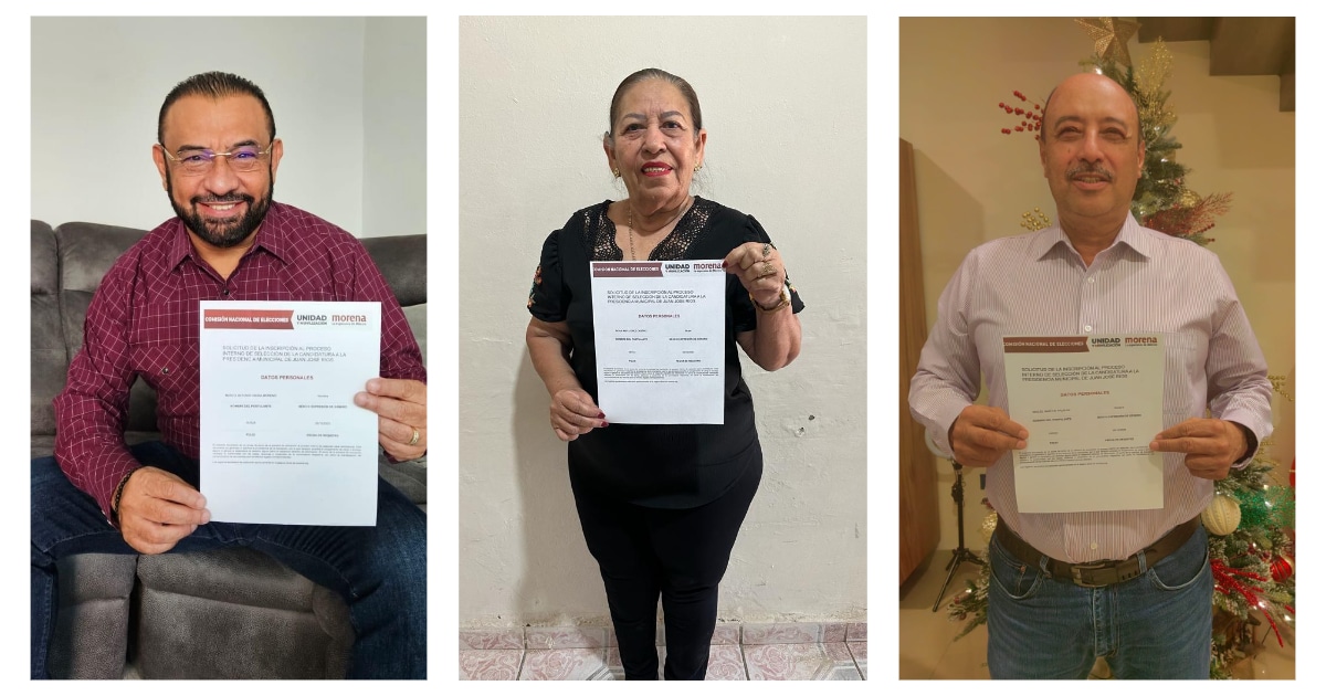 Aspirantes a la alcaldía de JJR por Morena
