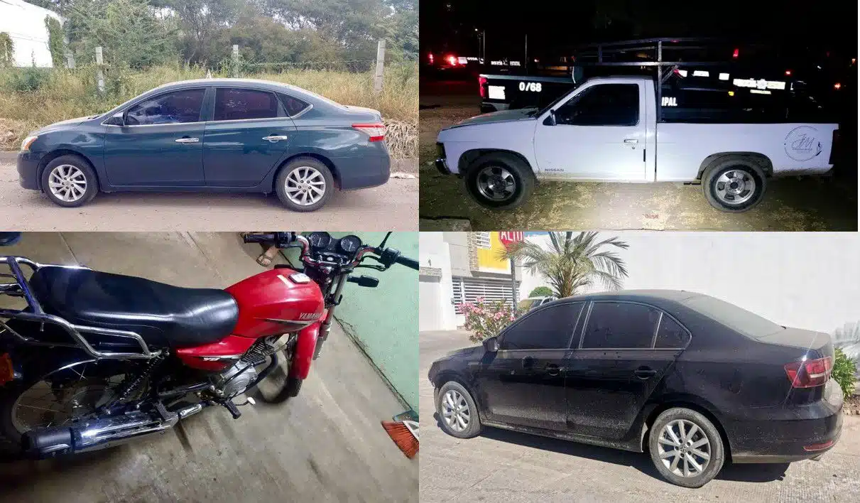 Vehículos robados en Culiacán