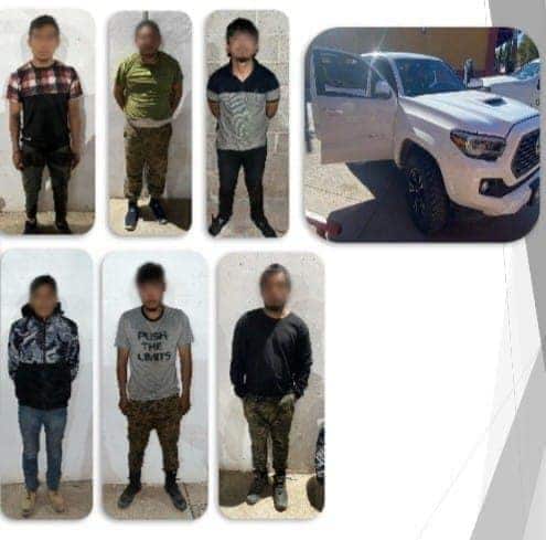 Aseguramiento y detención de hombres