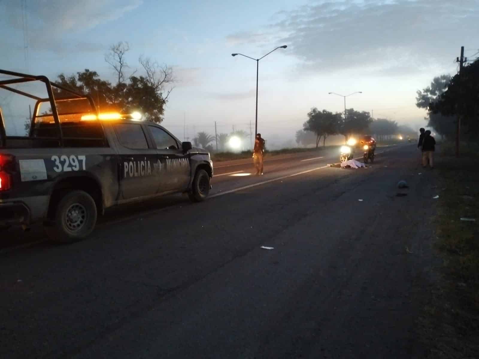 Accidente en motocicleta
