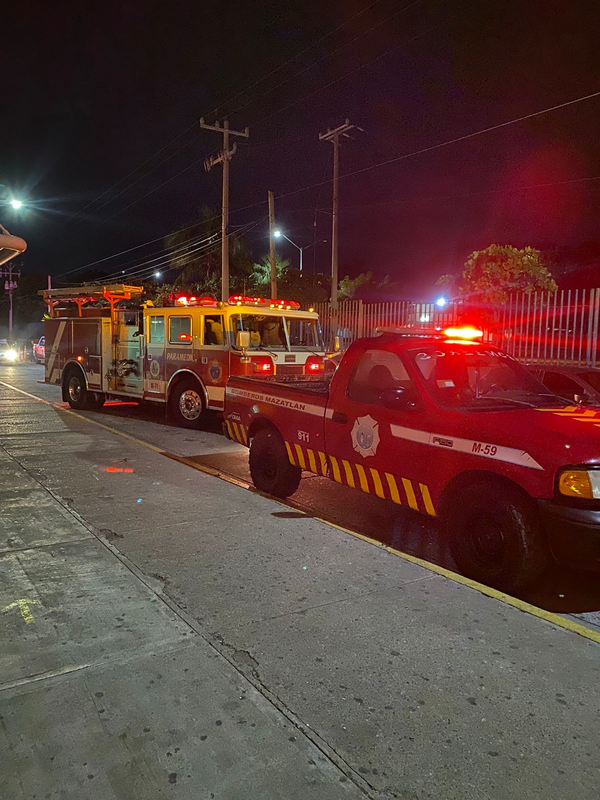Incendio en Maza