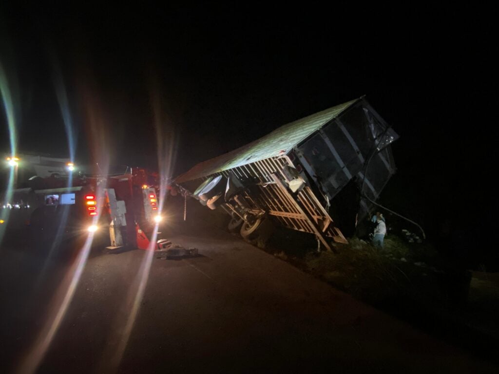 Accidente tipo volcadura