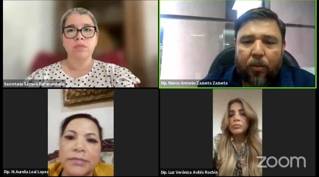 Integrantes de la Comisión de Comunicaciones y Obras Públicas del Congreso del Estado de Sinaloa