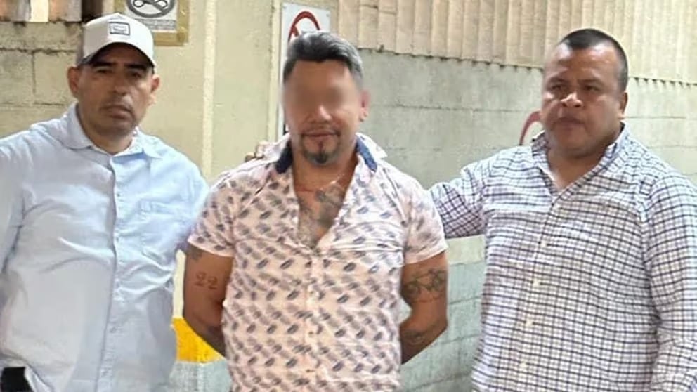 Momento de la detención de El Tiburón