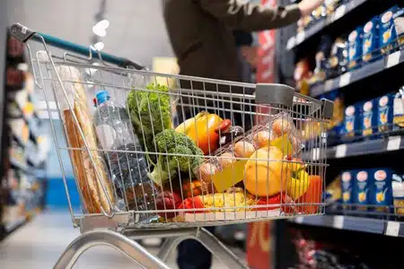 Carrito de mercado.