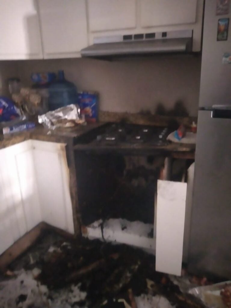 cocina tras incendio