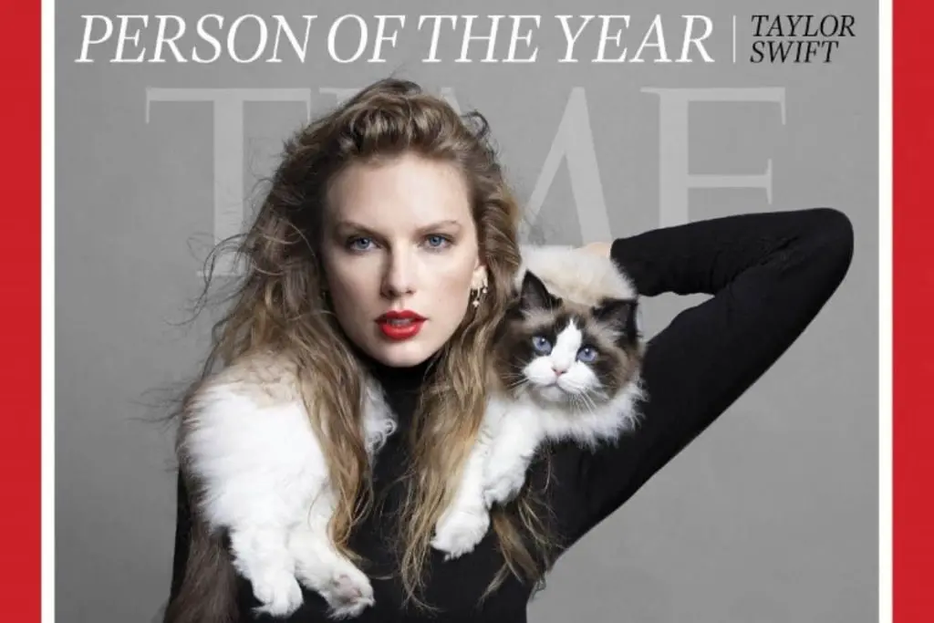 Taylor Swift en la portada de la revista Times en diciembre