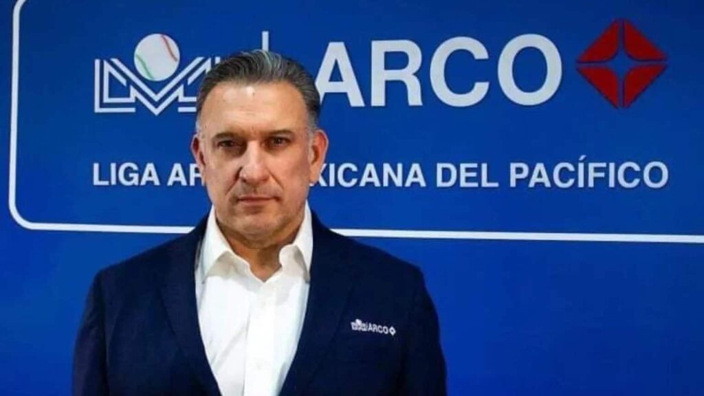 El presidente de la Liga Arco Mexicana del Pacífico, Carlos Manrique