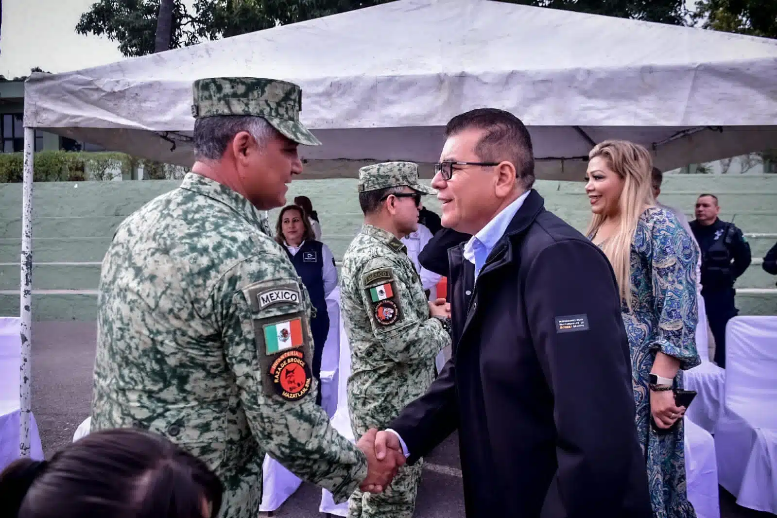 Toma de protesta de Jesús Rigoberto Domínguez como nuevo comandante del Octavo Batallón de Infantería