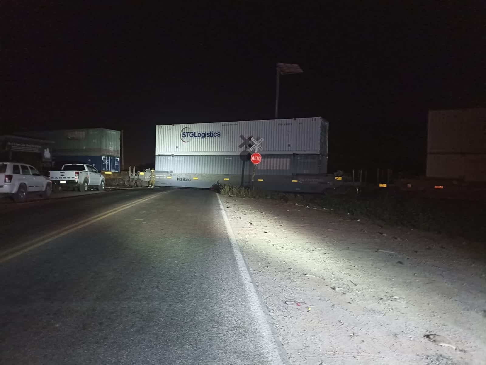 Choque tren y tráiler