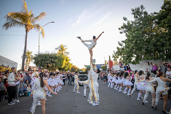 Espectáculo realizado en el Carnaval de Guasave