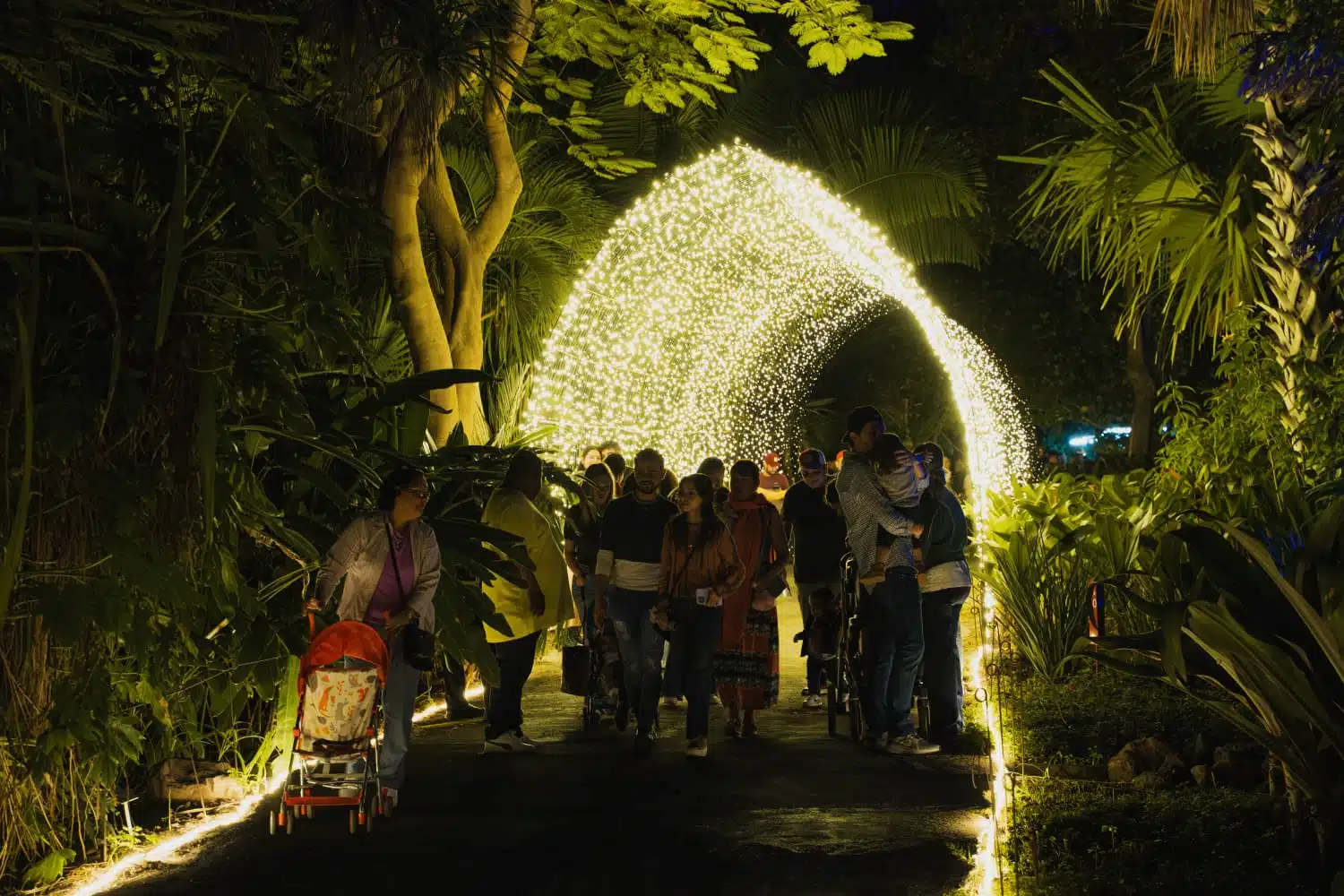 Familias visitando el Jardín Botánico Culiacán