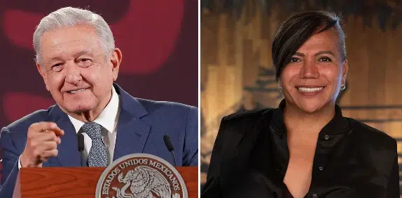 AMLO y Salma Luévano