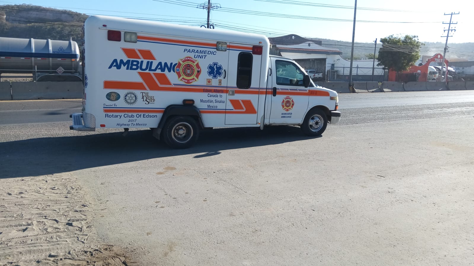 Ambulancia de Bomberos Veteranos El Castillo de Mazatlán
