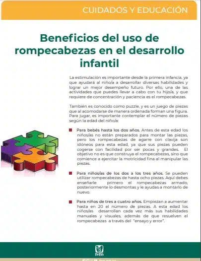 Beneficios del rompecabezas durante la infancia