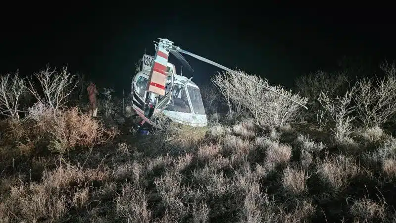Cae helicóptero Seguridad en Texas; el piloto y copiloto están hospitalizados
