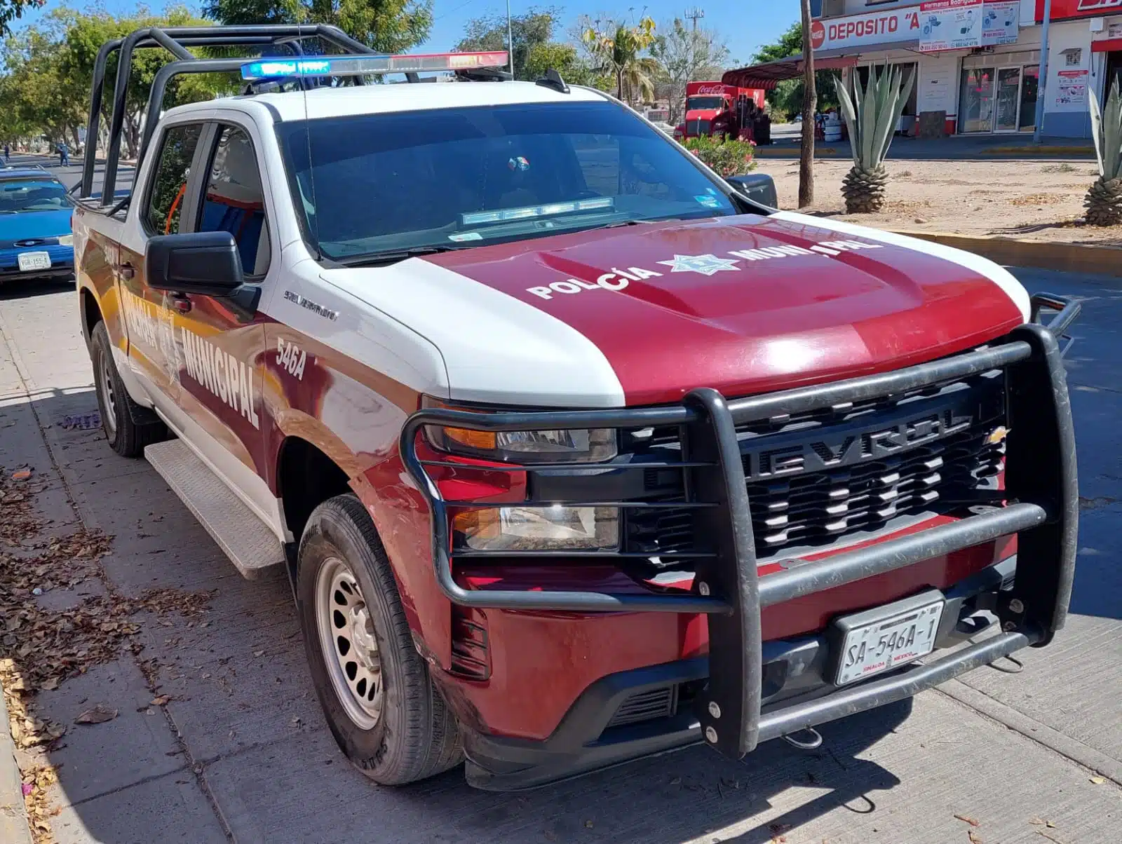 Camioneta de la policía municipal