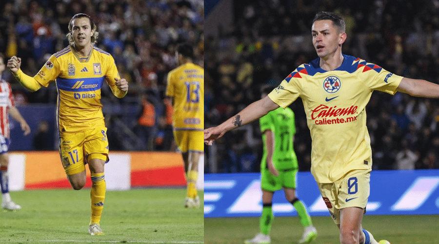 Jugadores de los Tigres y América
