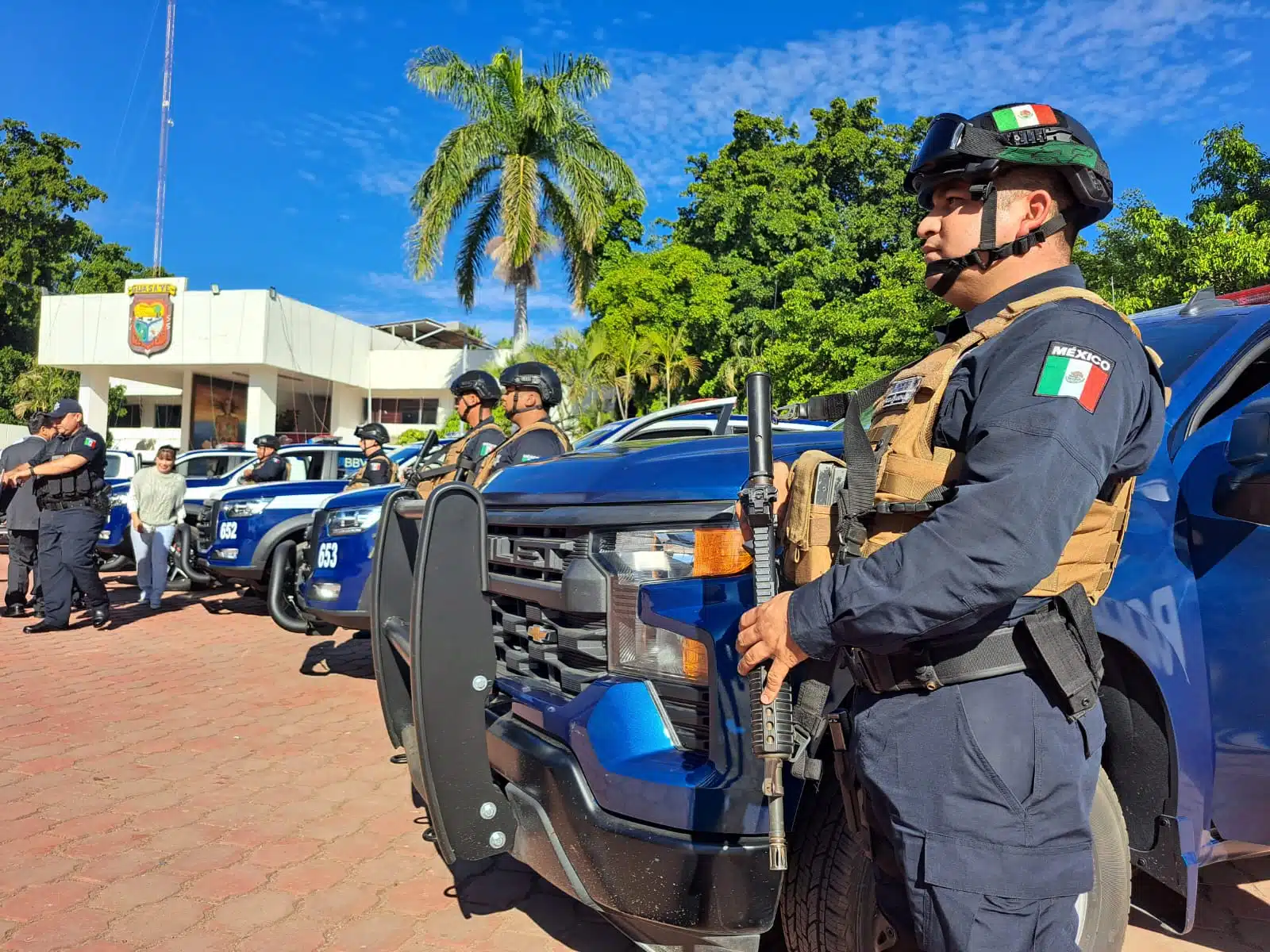 Elementos de la policía Municipal de Guasave
