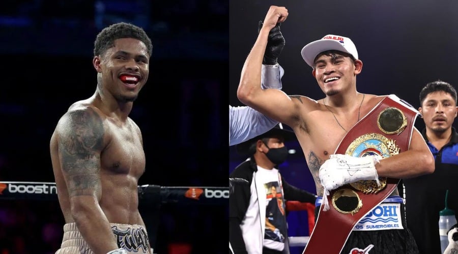 Shakur Stevenson y Emanuel “Vaquero” Navarrete