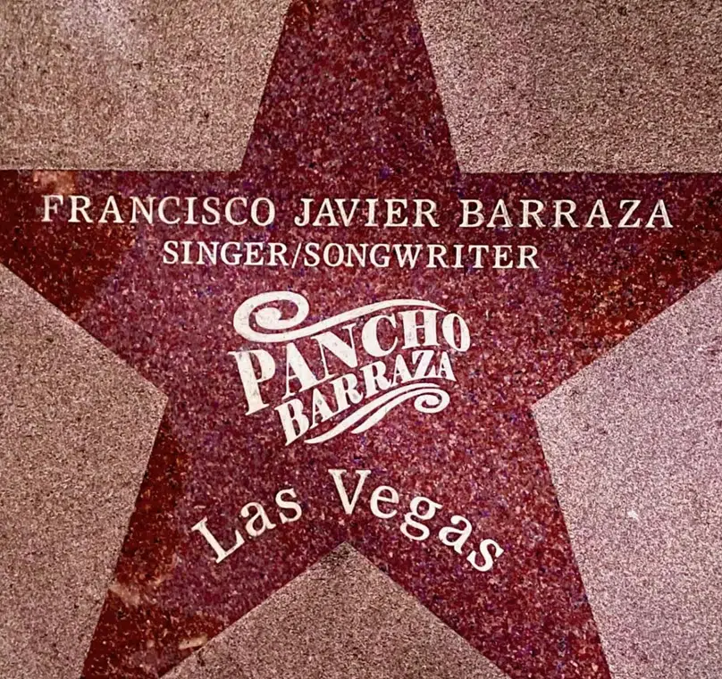 Estrella de Pancho Barraza en el Paseo de la Fama en Las Vegas