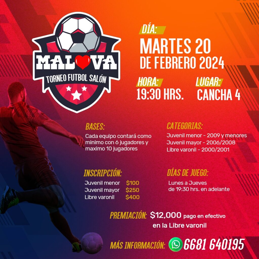 Convocatoria para el Torneo de Futbol 