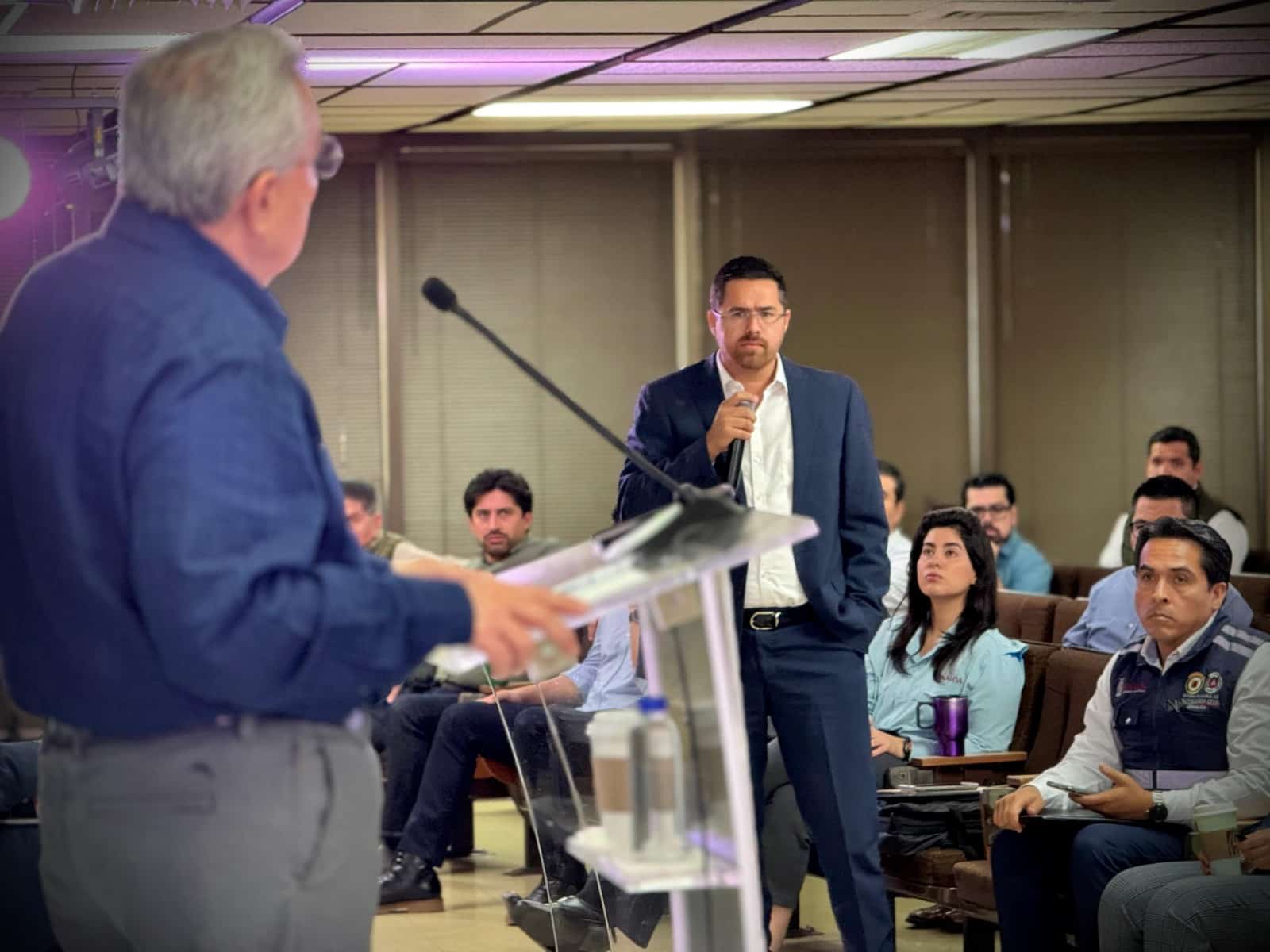 Gobernador de Sinaloa, Rubén Rocha Moya y el secretario de salud Cuitláhuac González Galindo.