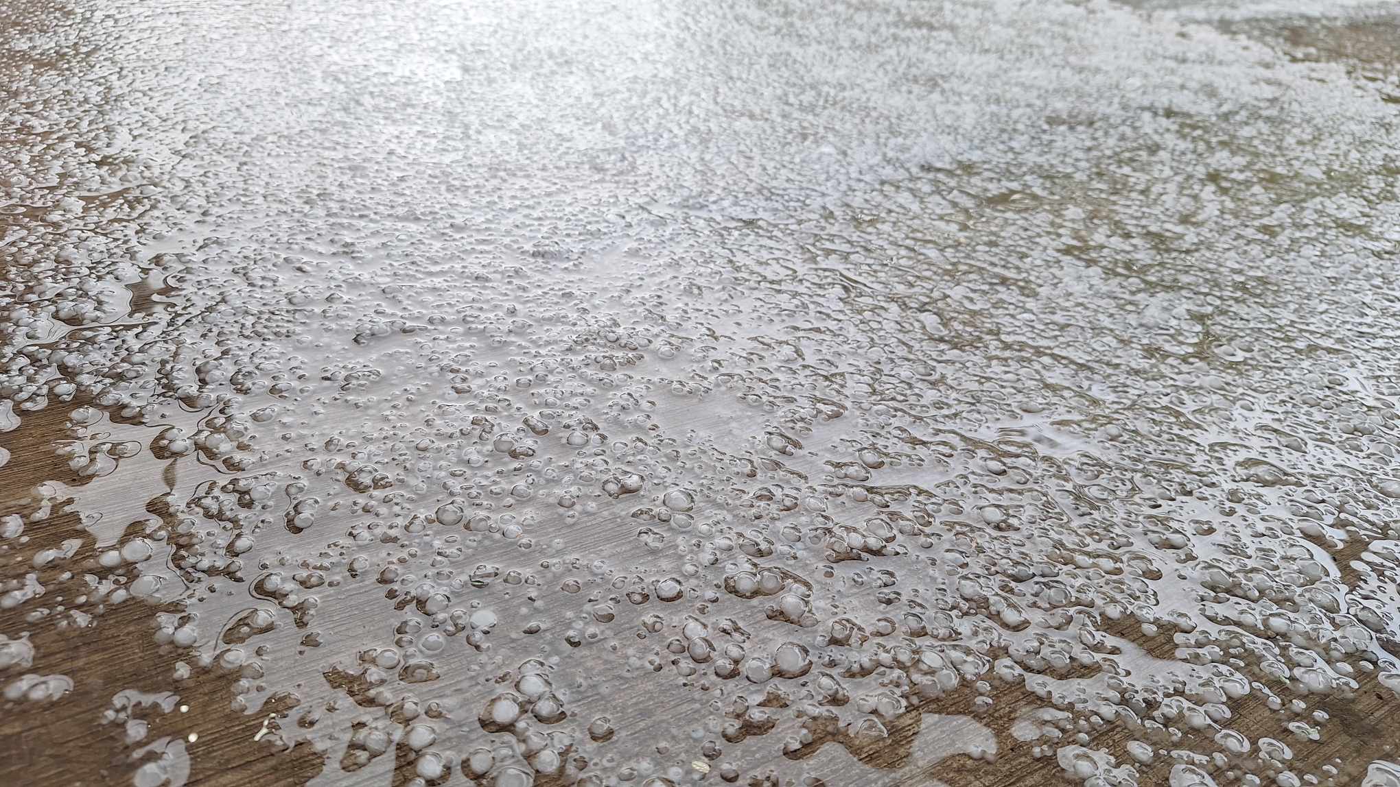 Granizada sorprende a los habitantes de Sonora