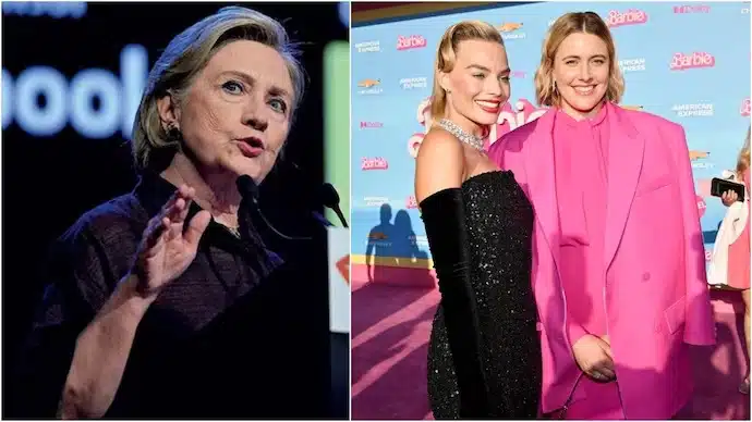 Hillary Clinton apoya a Greta Gerwig y Margot Robbie en los premios Oscar