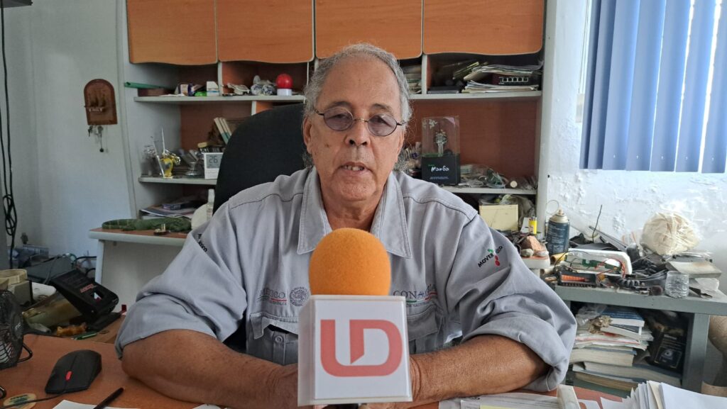Hugo Nordahl, responsable de la estación meteorológica de la Conagua en Mazatlán