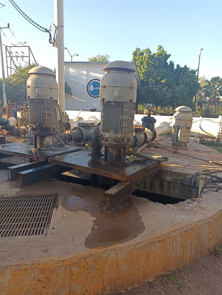 Dos nuevas bombas en el cárcamo de bombeo