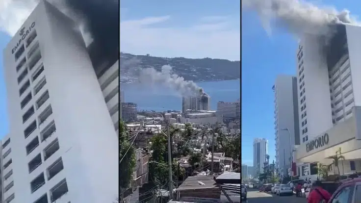 Incendio en el Hotel Emporio de Acapulco