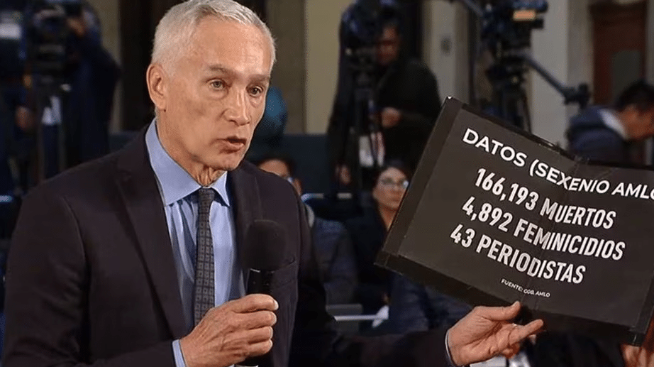 Jorge Ramos en conferencia de AMLO