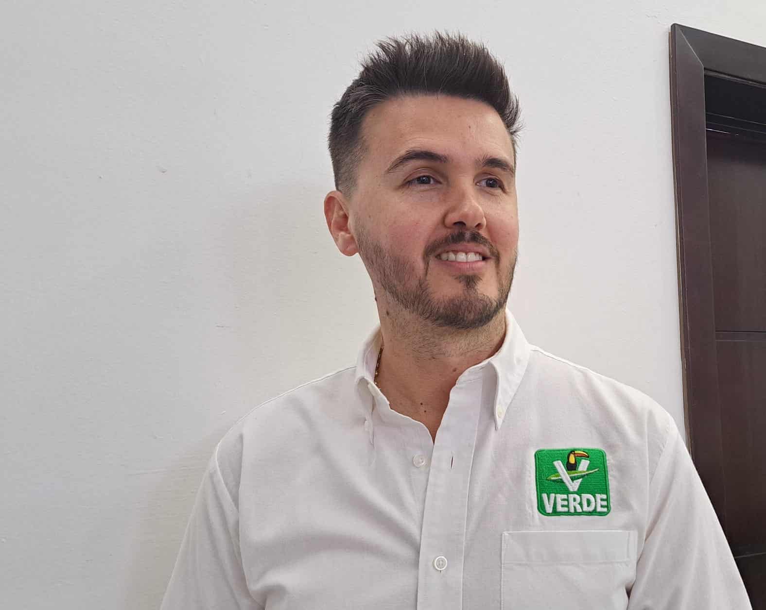 José Santos Aispuro Calderón, presidente del Partido Verde Ecologista de México (PVEM) en Sinaloa