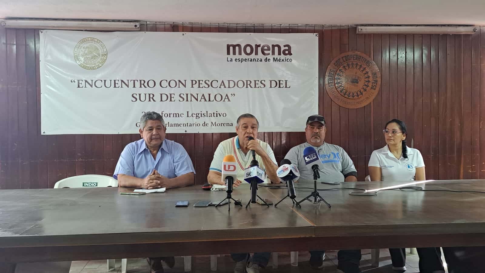 Juan Carlos Patrón Rosales en rueda de prensa.