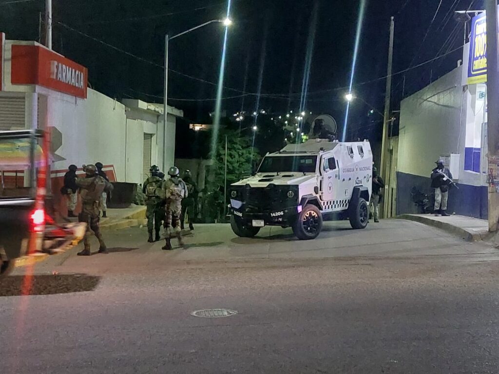 Operativo GN y militares en Culiacán