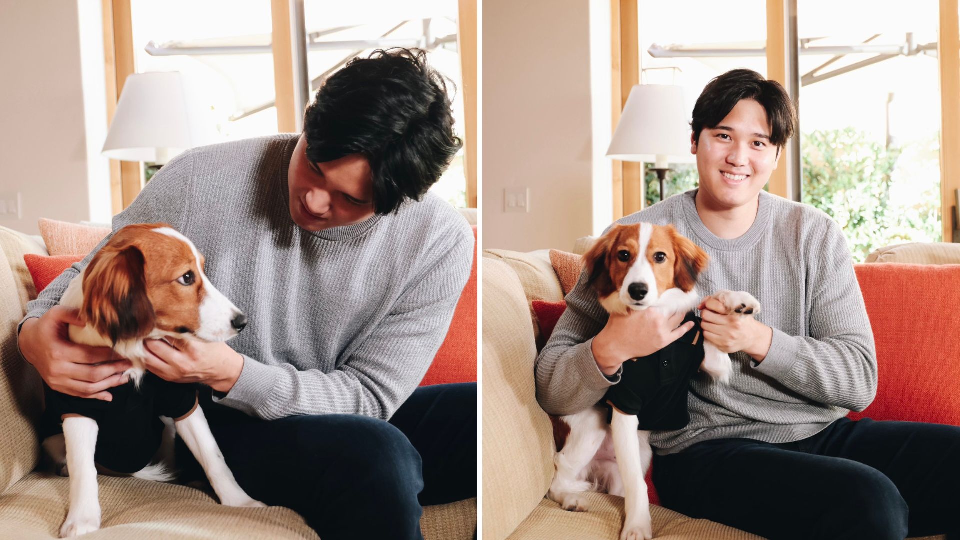 Shohei Ohtani y su perro