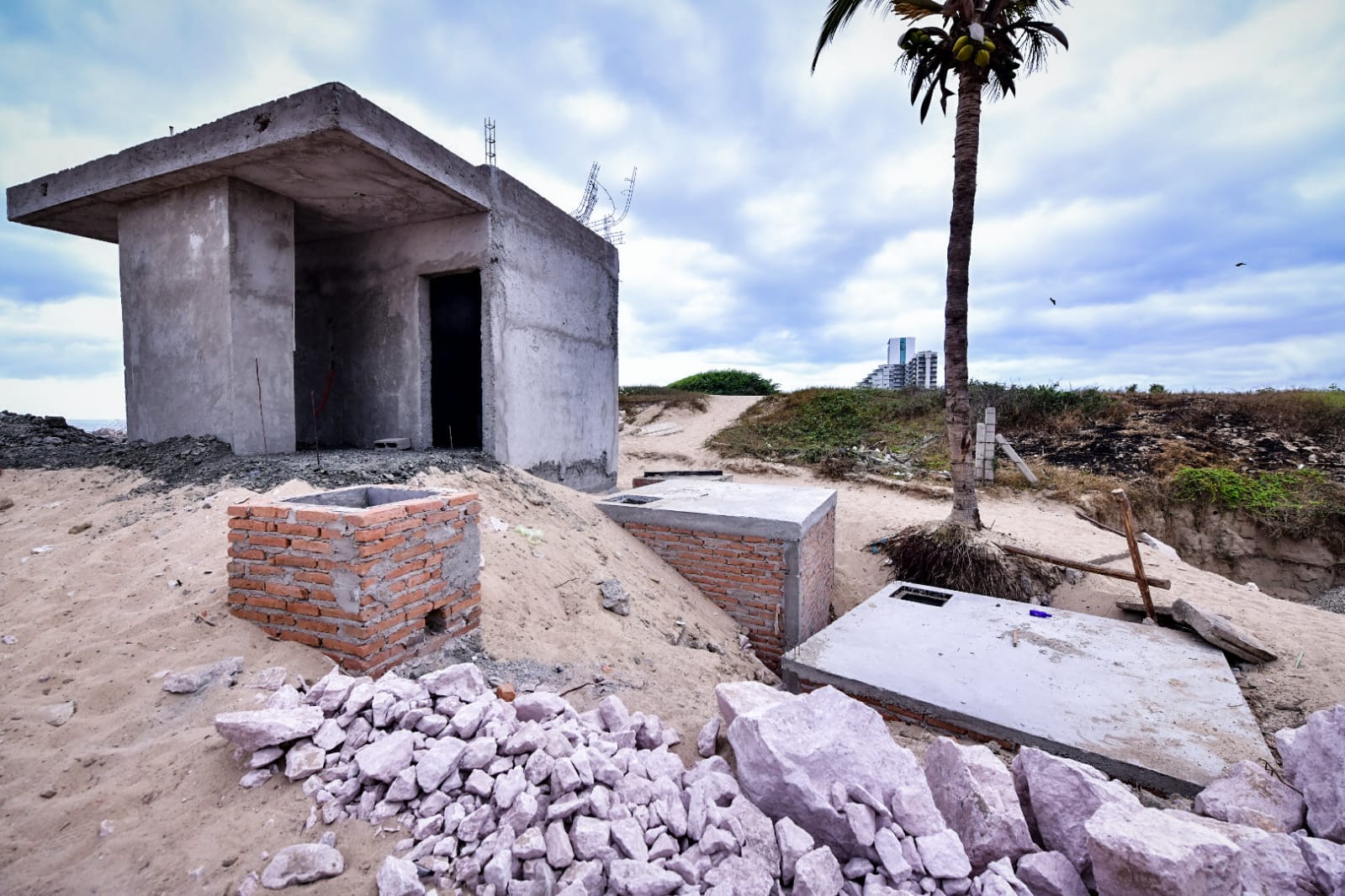 Playa en remodelación