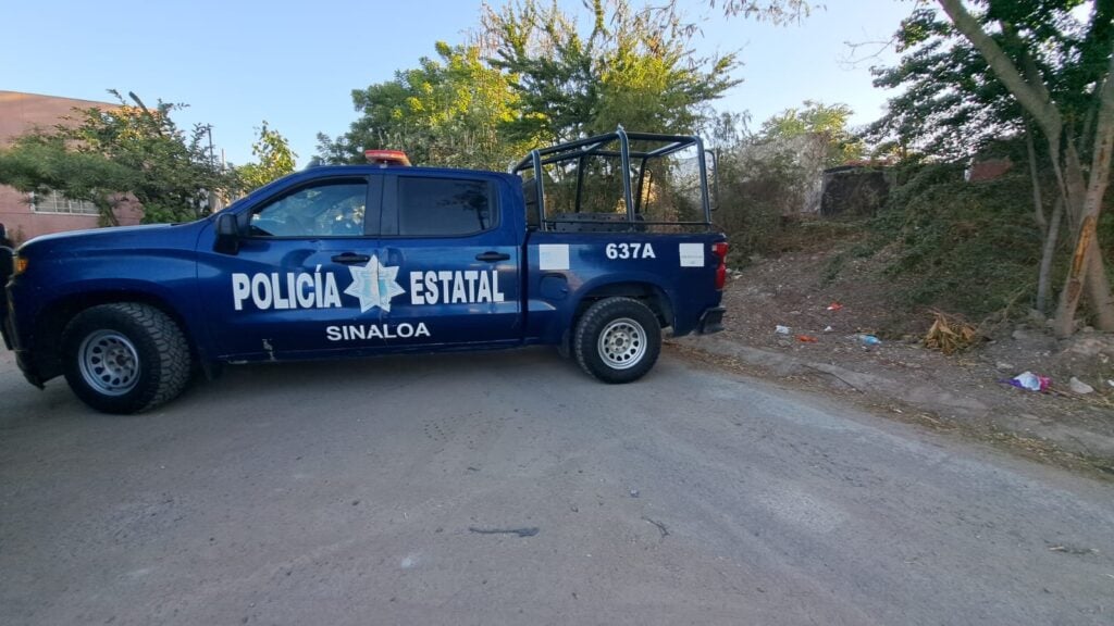 Patrulla de la policía estatal en Culiacán