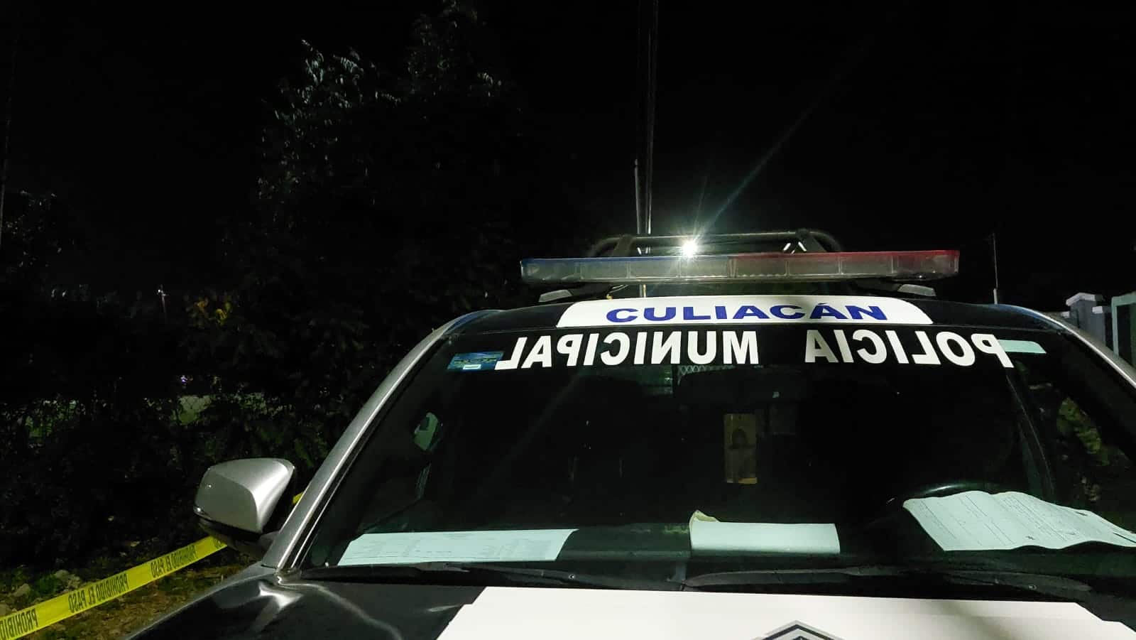 Parte de arriba de una patrulla de la Policía Municipal de Culiacán