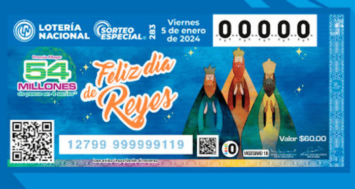 Resultados Sorteo Especial 283 de la Lotería Nacional