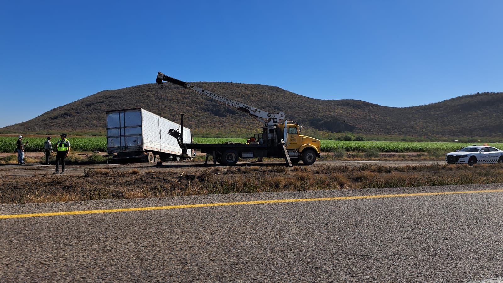 El accidente ocurrió a la altura del ejido Chihuahuita en Ahome.