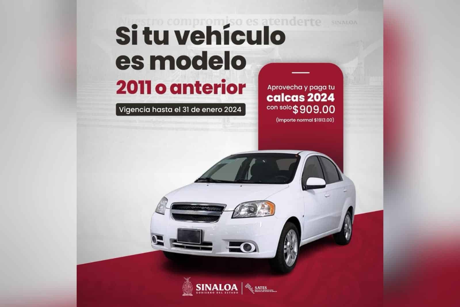 Invitación para pagar calca de vehículo